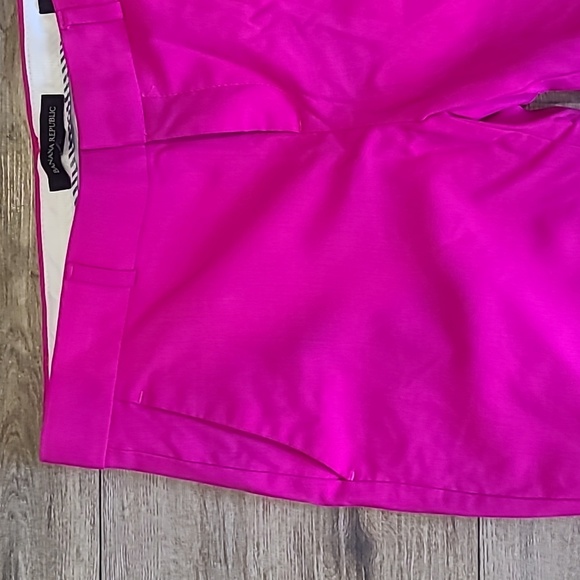 Wool! Hot Pink. Crop Avery Lined Pants. Banana Republic Sz 2 Excellent Condition - Picture 3 of 12